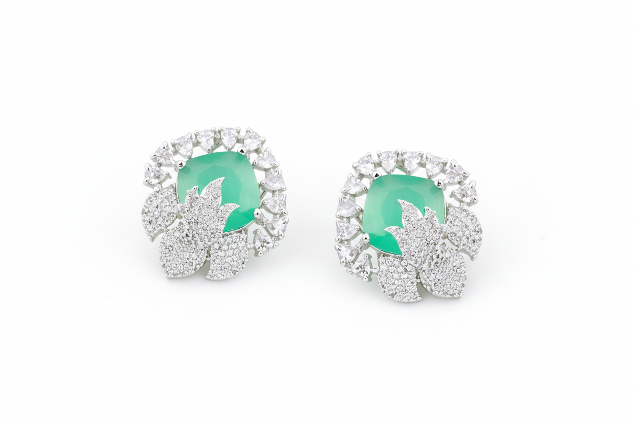 Everglow studs - Mint