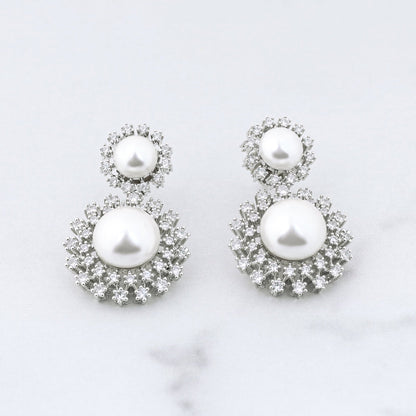 Galaxy Dust Earrings - White 