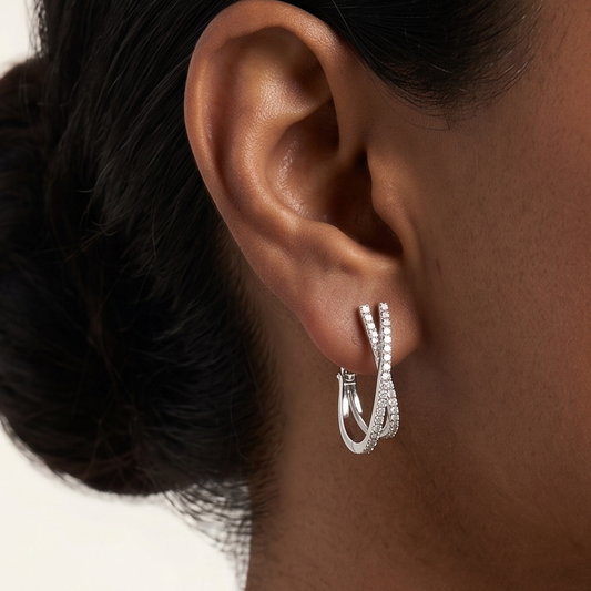 Nayra Hoops - silver
