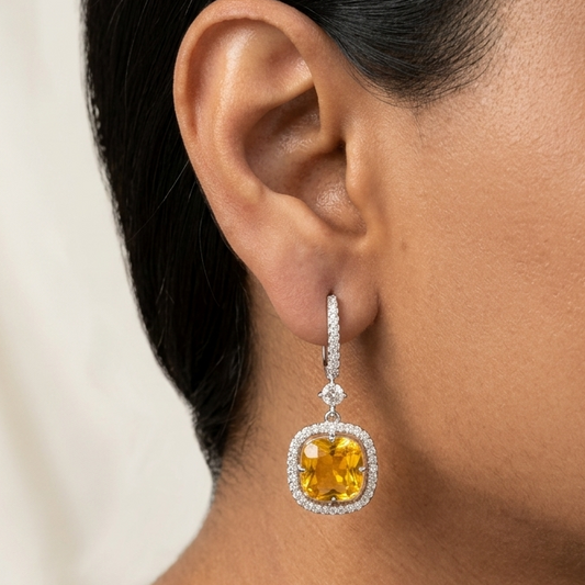 Lume Hook Earrings - Yellow
