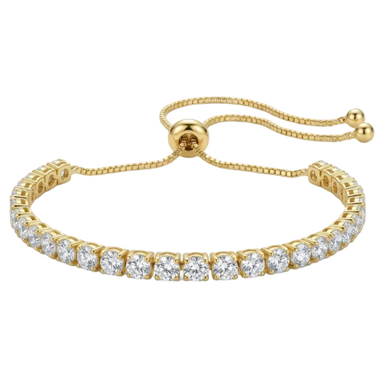Starlight Diamond Tennis Bracelet - Gold