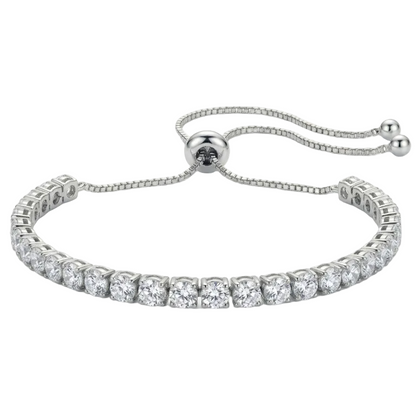 Starlight Diamond Tennis Bracelet - Silver