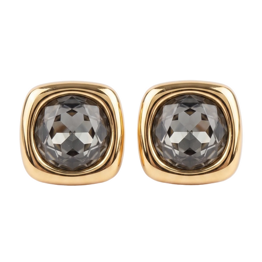 Swarovski minimal Studs - Charcoal