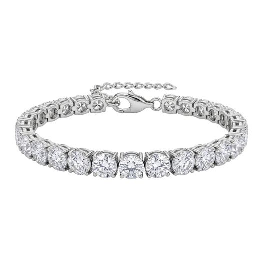 Diamond Tennis Bracelet - 1 CT - Silver