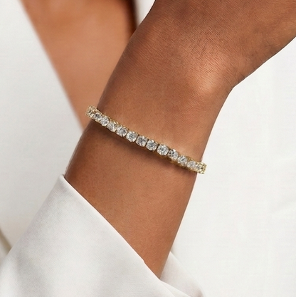 Starlight Diamond Tennis Bracelet - Gold