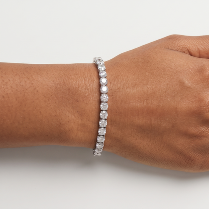 Starlight Diamond Tennis Bracelet - Silver