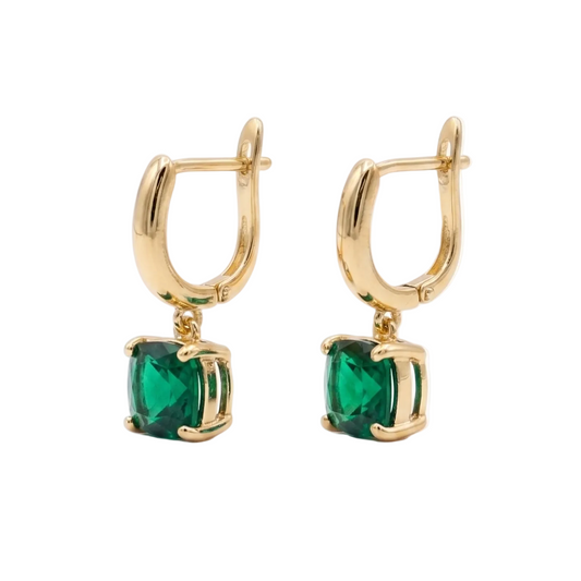 Zaira Bali Hoops - Green