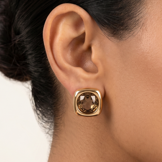 Swarovski minimal Studs - Champagne
