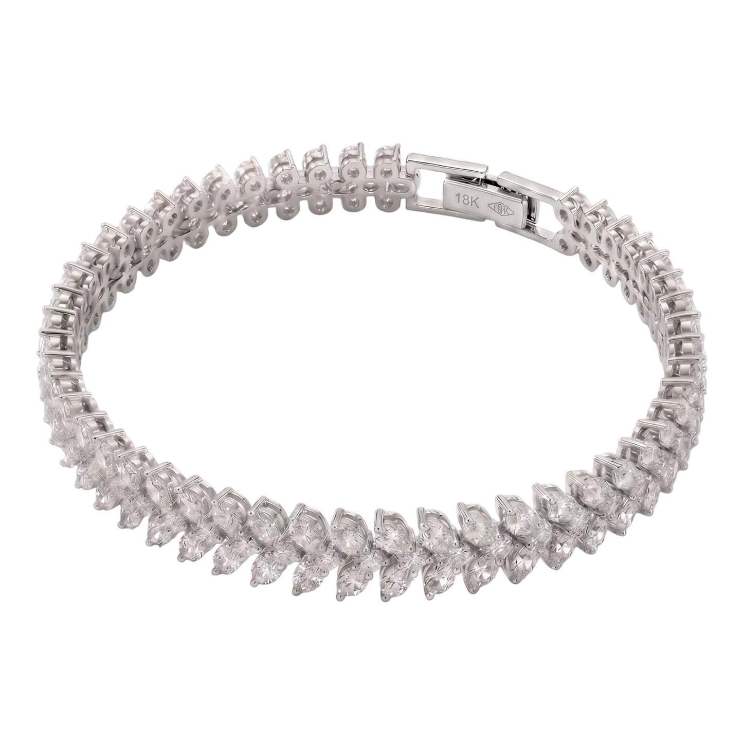 Traya Tennis Bracelet - Silver