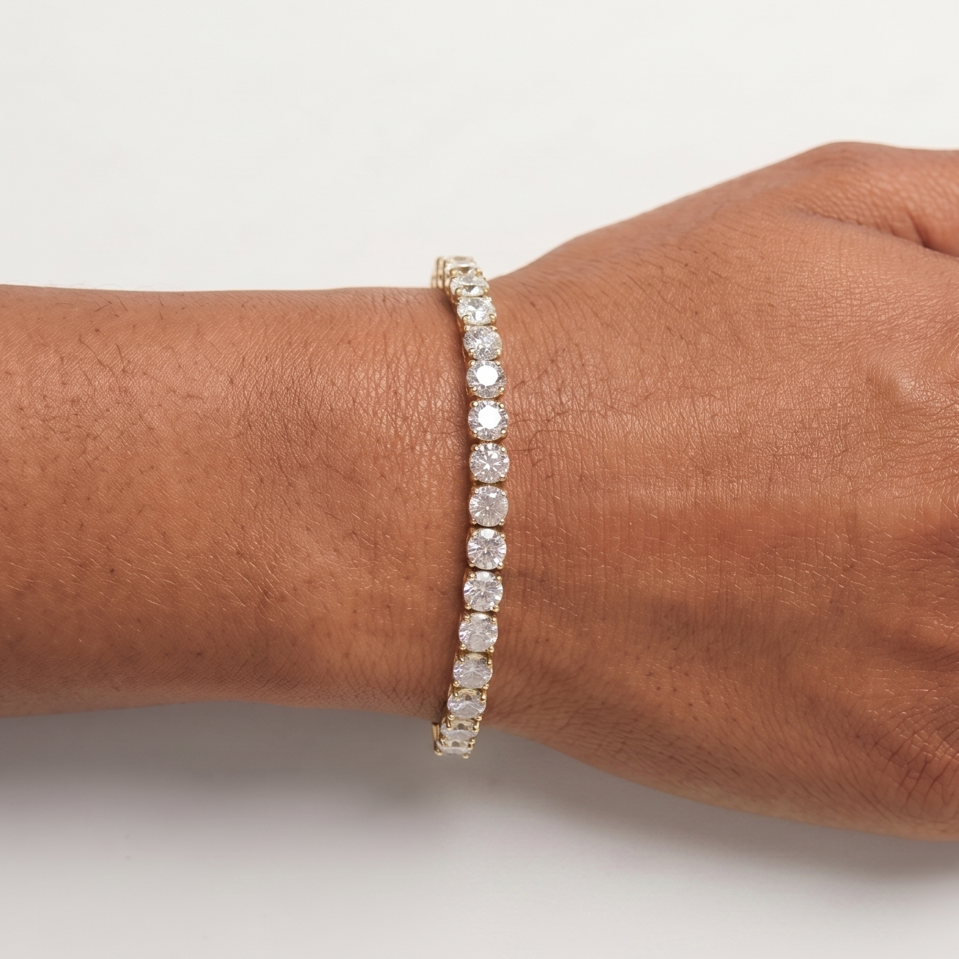 Starlight Diamond Tennis Bracelet - Gold