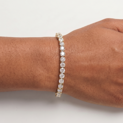 Starlight Diamond Tennis Bracelet - Gold