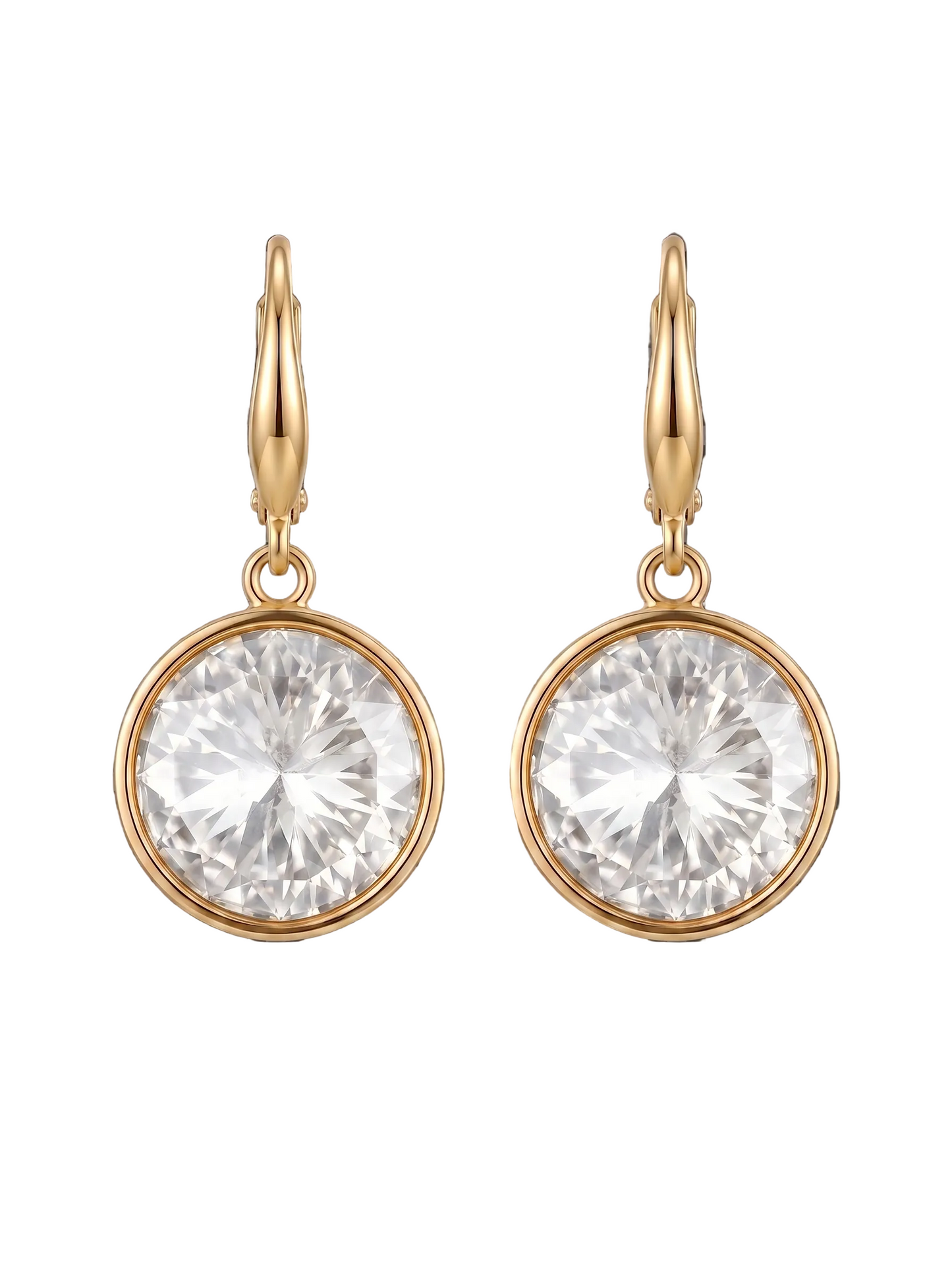 Prism Drop Danglers - White