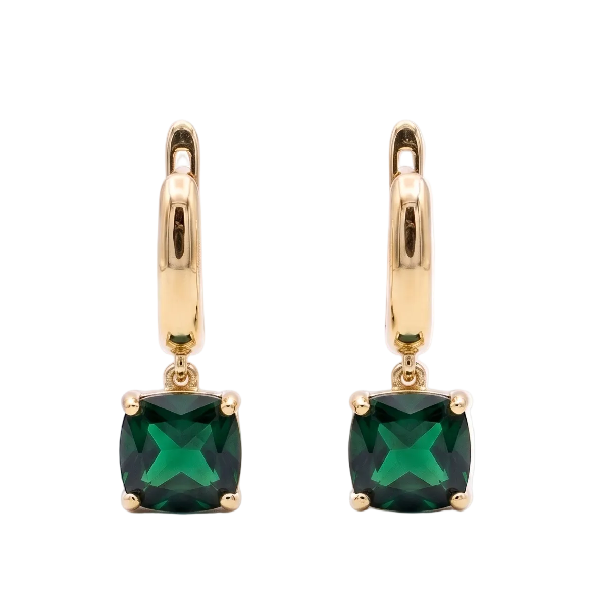 Zaira Bali Hoops - Green
