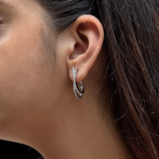 Nayra Hoops - silver