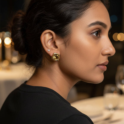Swarovski minimal Studs - Champagne