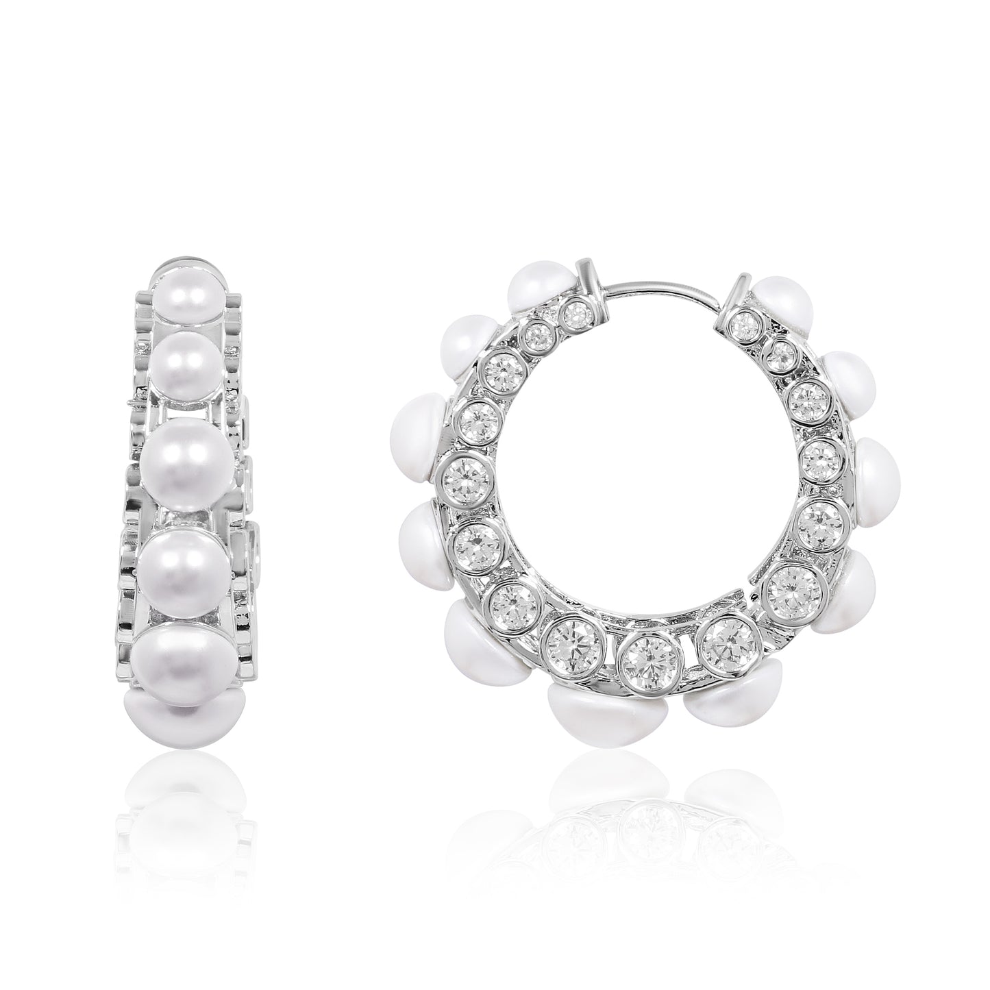 Silver Noora Hoops