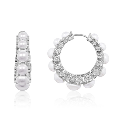 Silver Noora Hoops