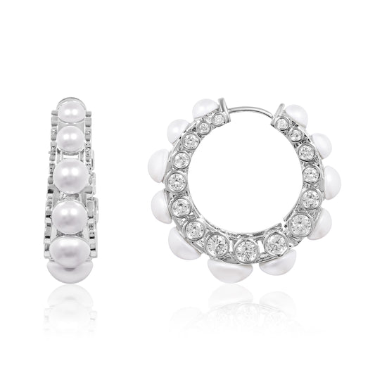 Silver Noora Hoops