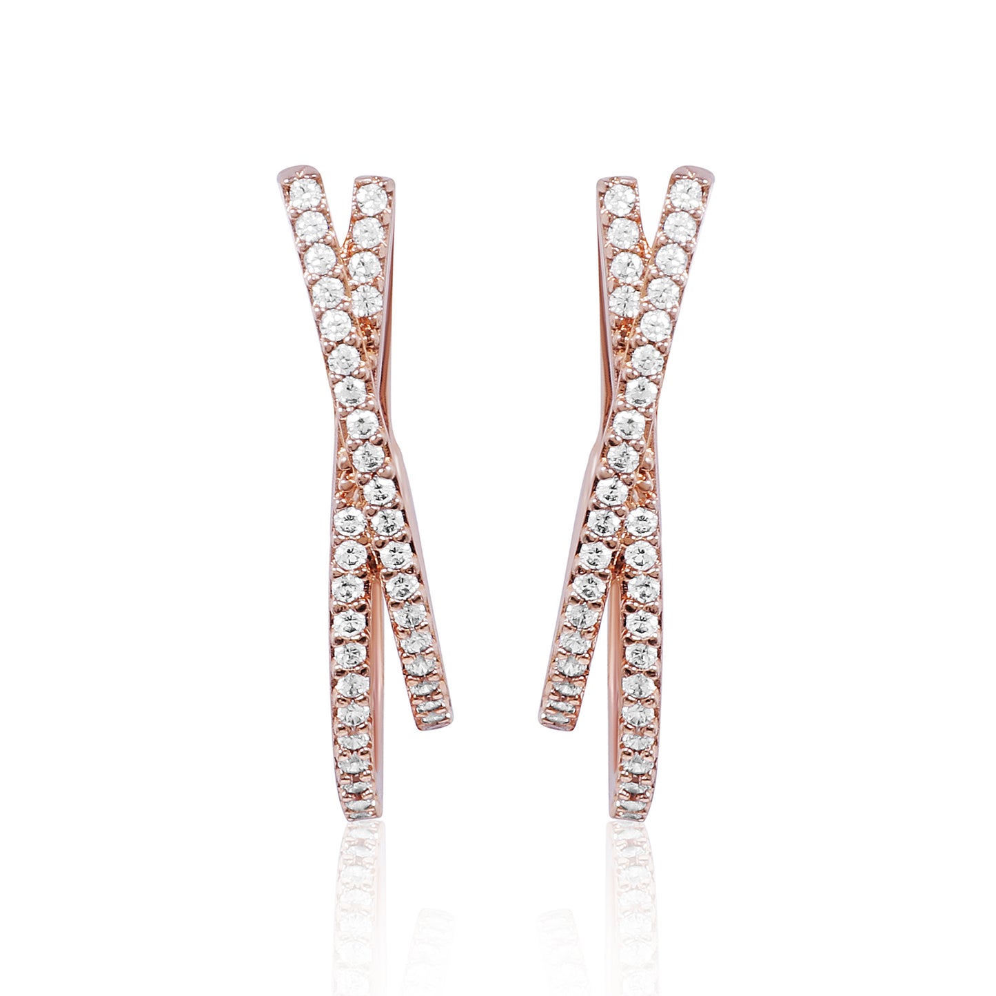 Nayra Hoops - rose gold