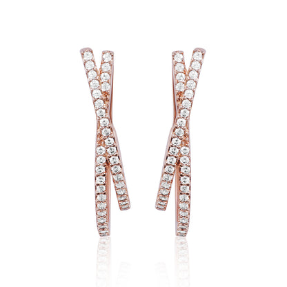 Nayra Hoops - rose gold
