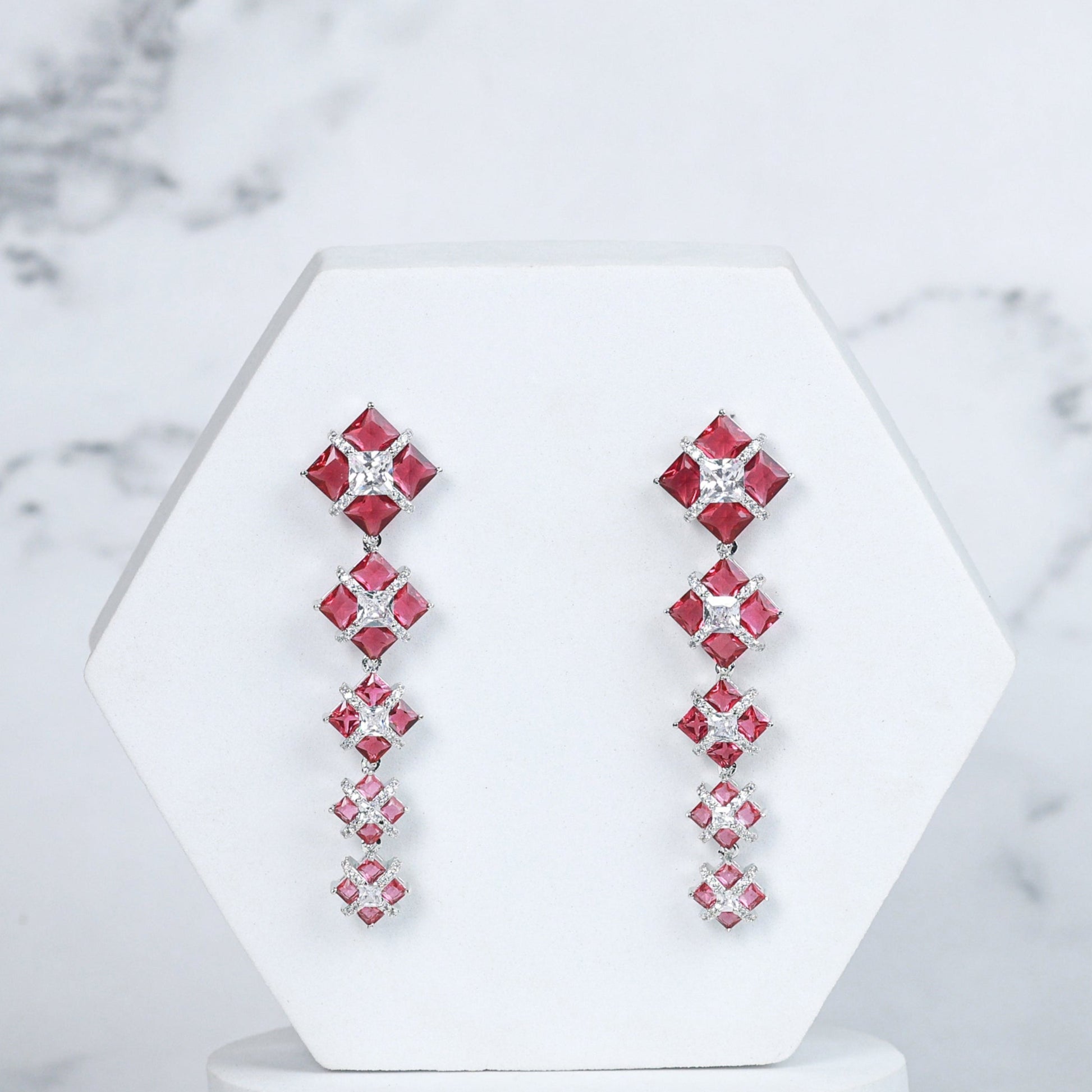 Lumi Earrings - Red