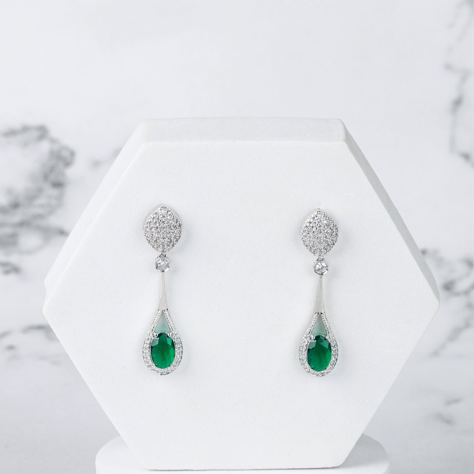Muse Earrings - Green