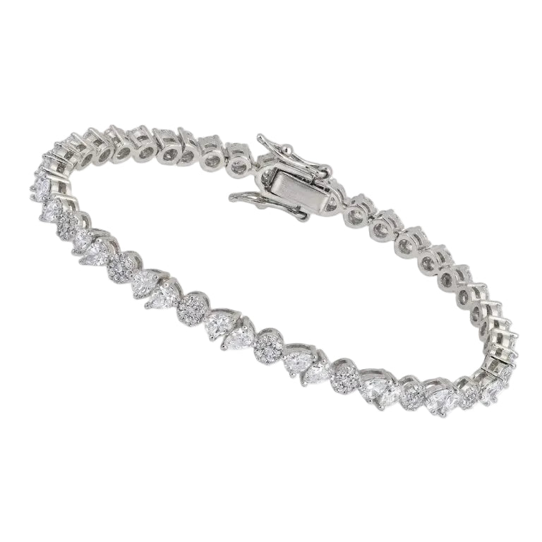 Stella Tennis Bracelet - Diamonds &  Silver