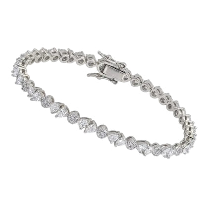 Stella Tennis Bracelet - Diamonds &  Silver