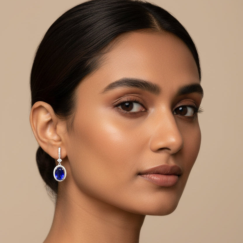 Moonbeam Hook Earrings - Purple