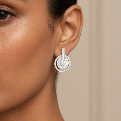 Reem Earrings - Silver