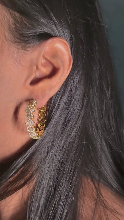 Gold Halo Hoops