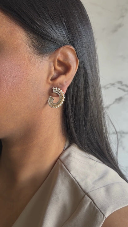 Muna Earrings - Silver