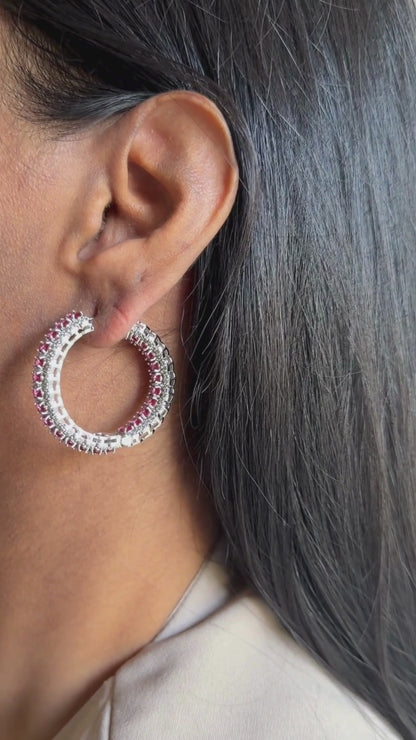 Royal Arc Hoops - Ruby Red