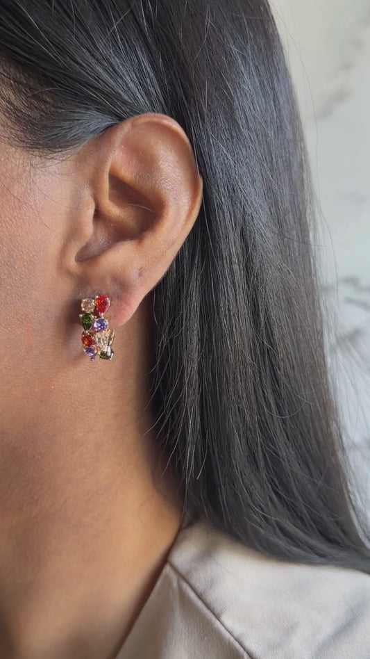 Navratana Earrings - Multicolour